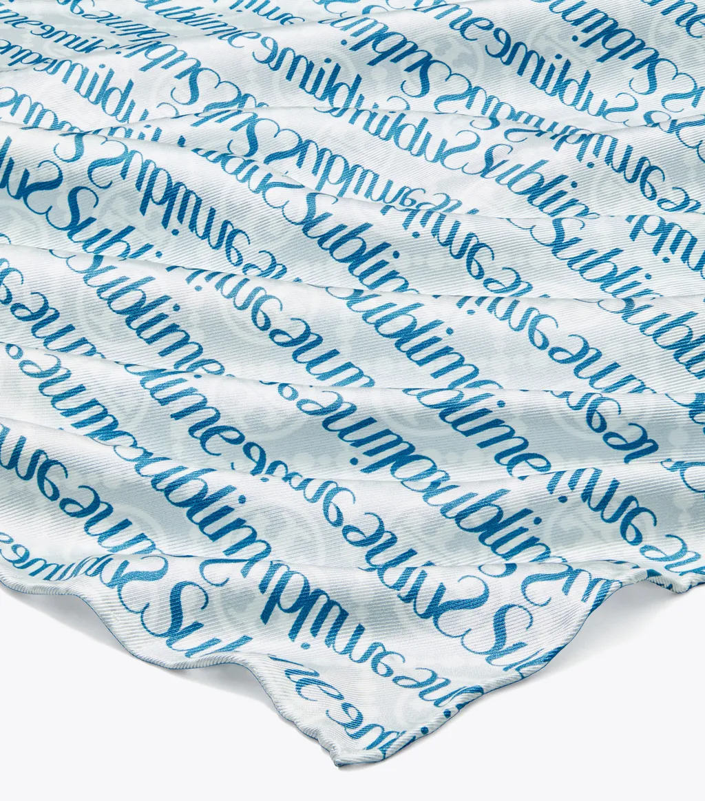 T Monogram Silk Scarf
