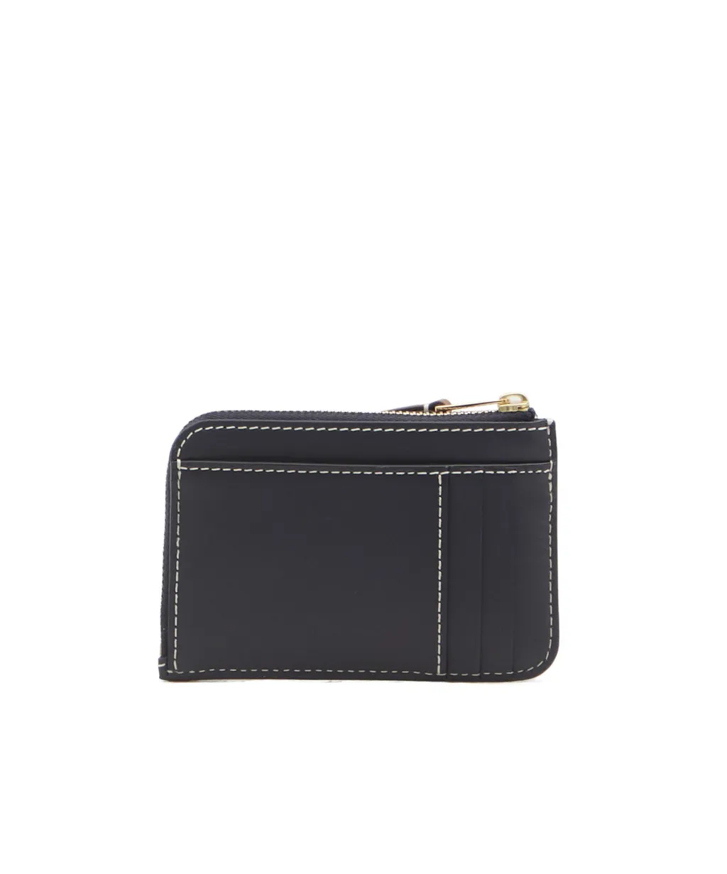 T Monogram Zip Card Case