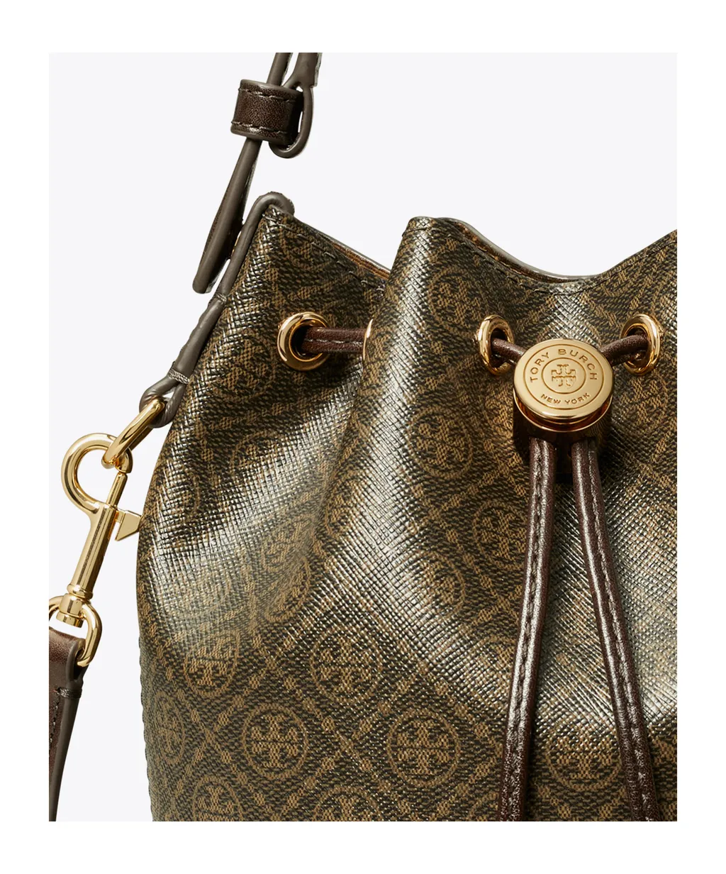 T Monogram Mini Bucket Bag