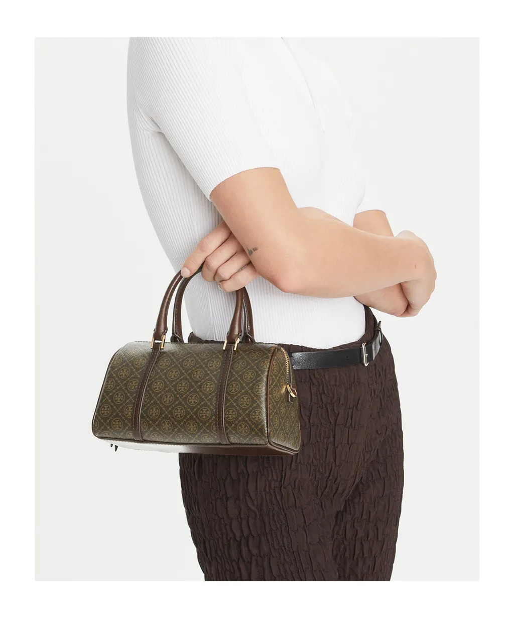 T Monogram Petite Barrel Bag