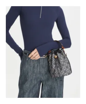 T Monogram Mini Bucket Bag