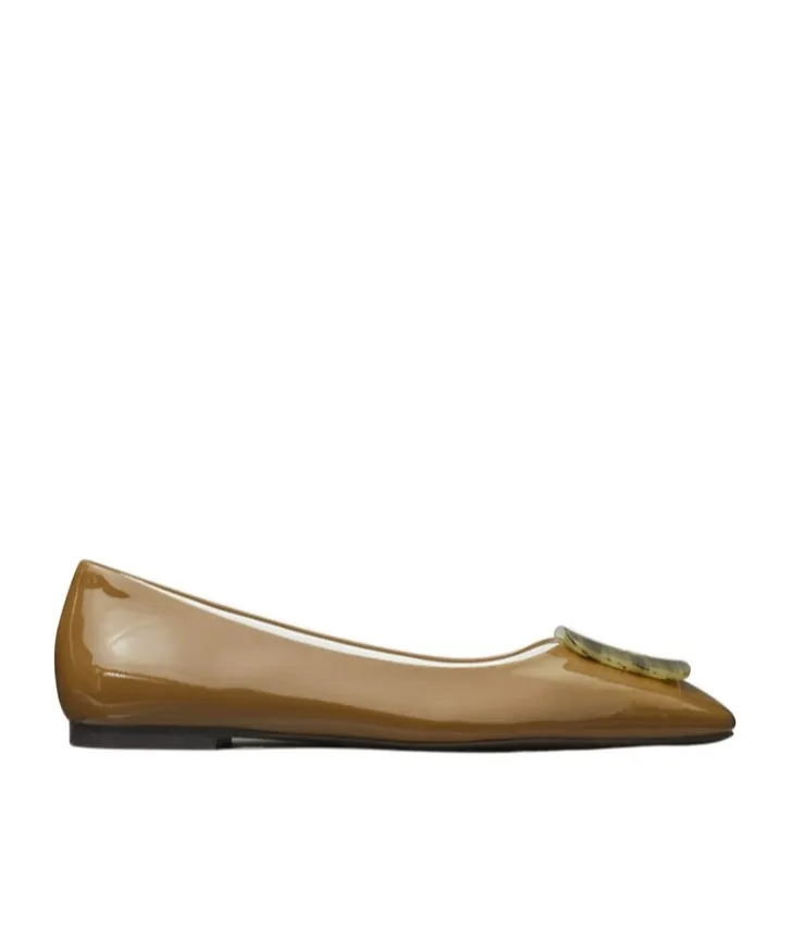 Logo Buckle Flats