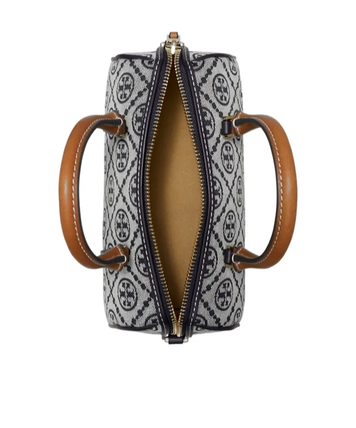 T Monogram Zipped Mini Barrel Bag