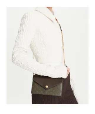 T Monogram Envelope Chain Wallet