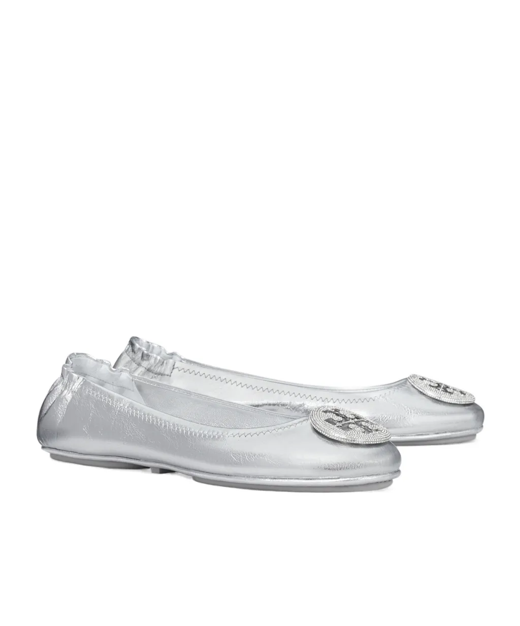Logo Shaped Applique Ballet Flats