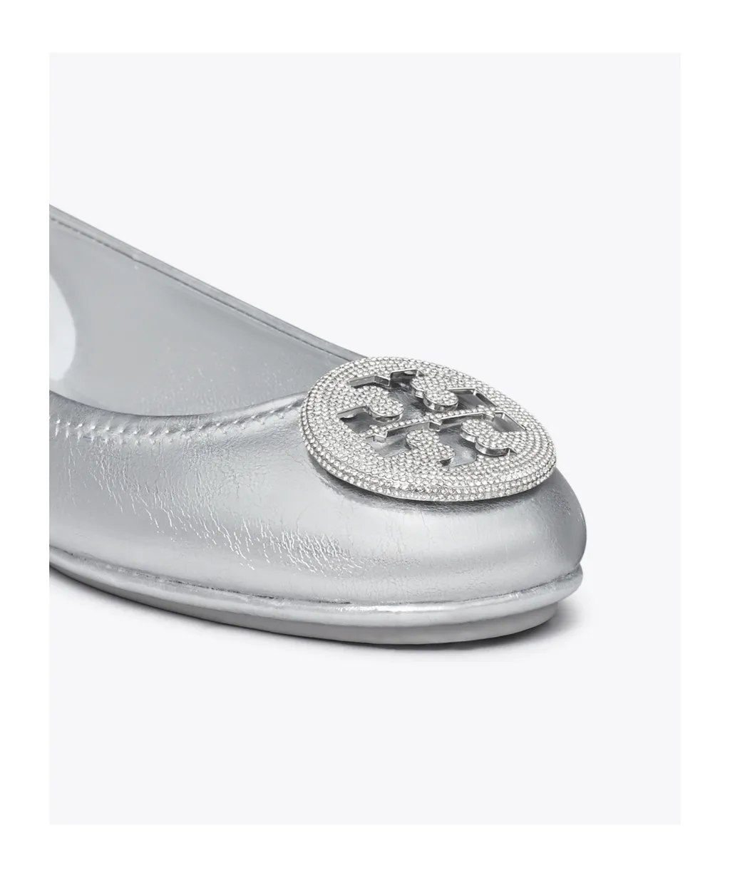 Logo Shaped Applique Ballet Flats