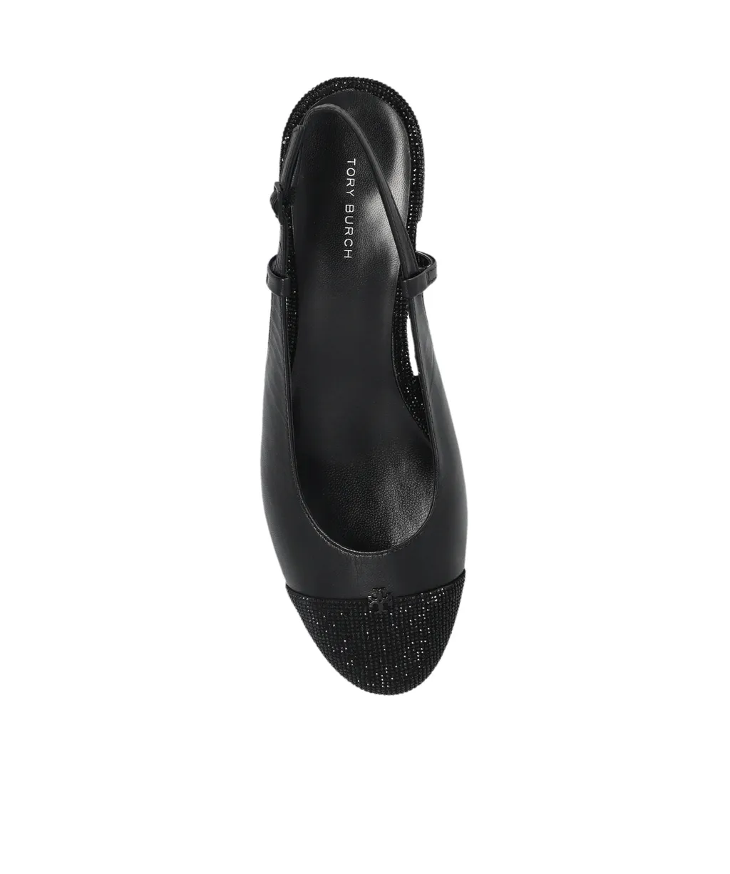 45Mm Cap-Toe Slingback Pumps