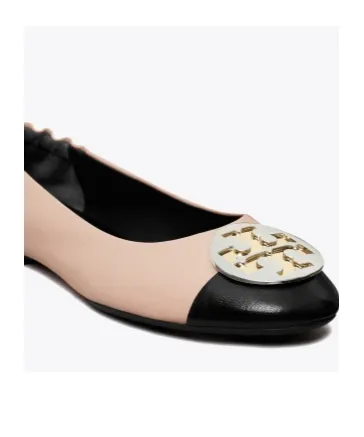 Claire Cap-Toe Ballet Flat Shoes