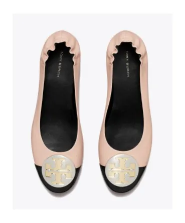 Claire Cap-Toe Ballet Flat Shoes