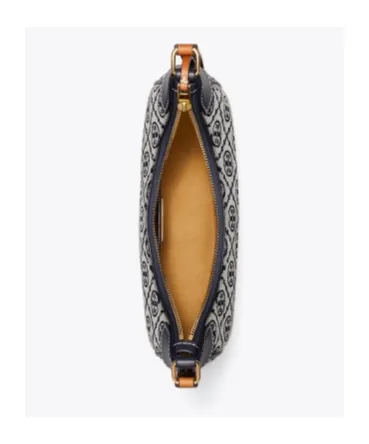T Monogram Crescent Bag