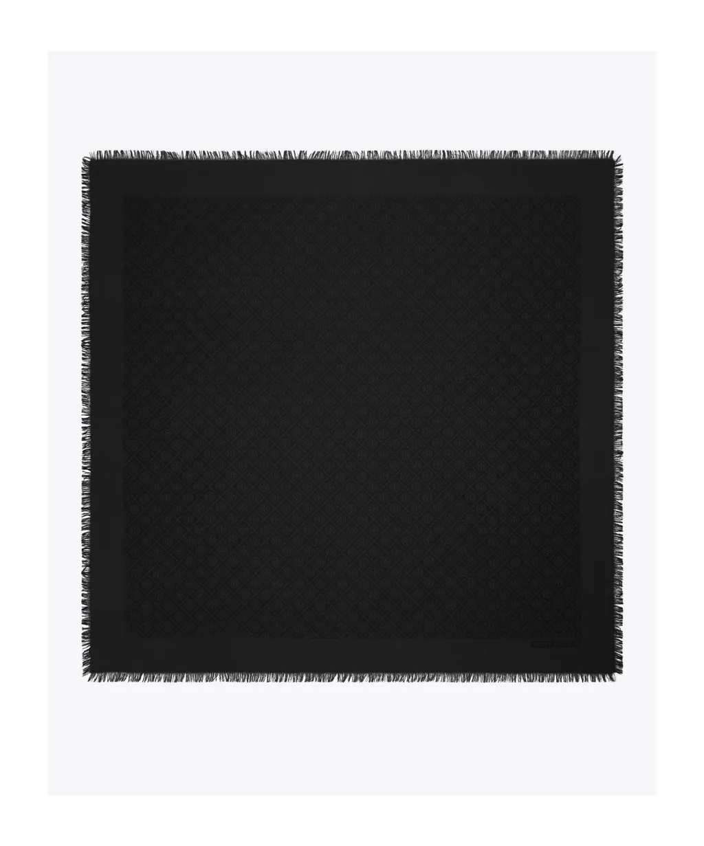 T-Monogram Jacquard Silk Scarf