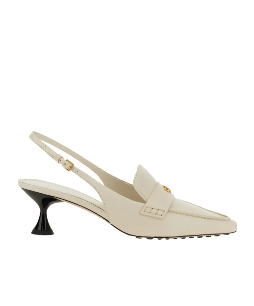 Logo Plaque Slingback Pumps