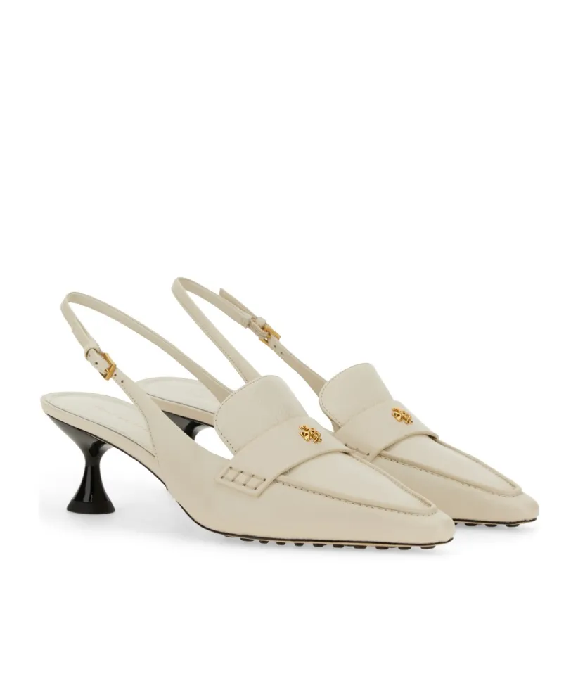 Logo Plaque Slingback Pumps