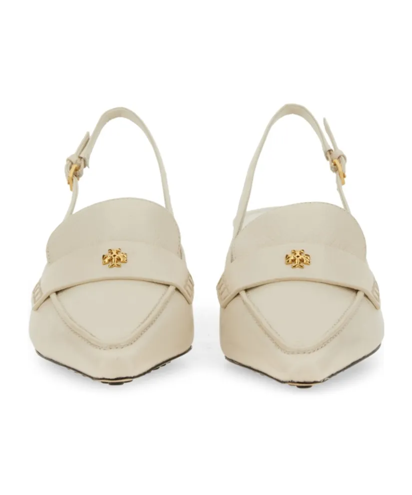 Logo Plaque Slingback Pumps
