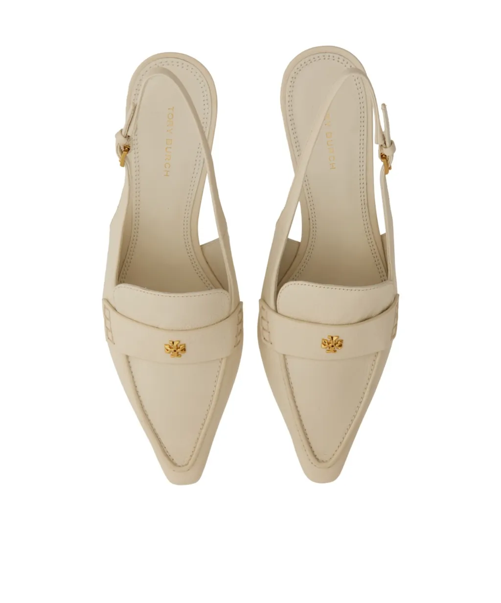 Logo Plaque Slingback Pumps