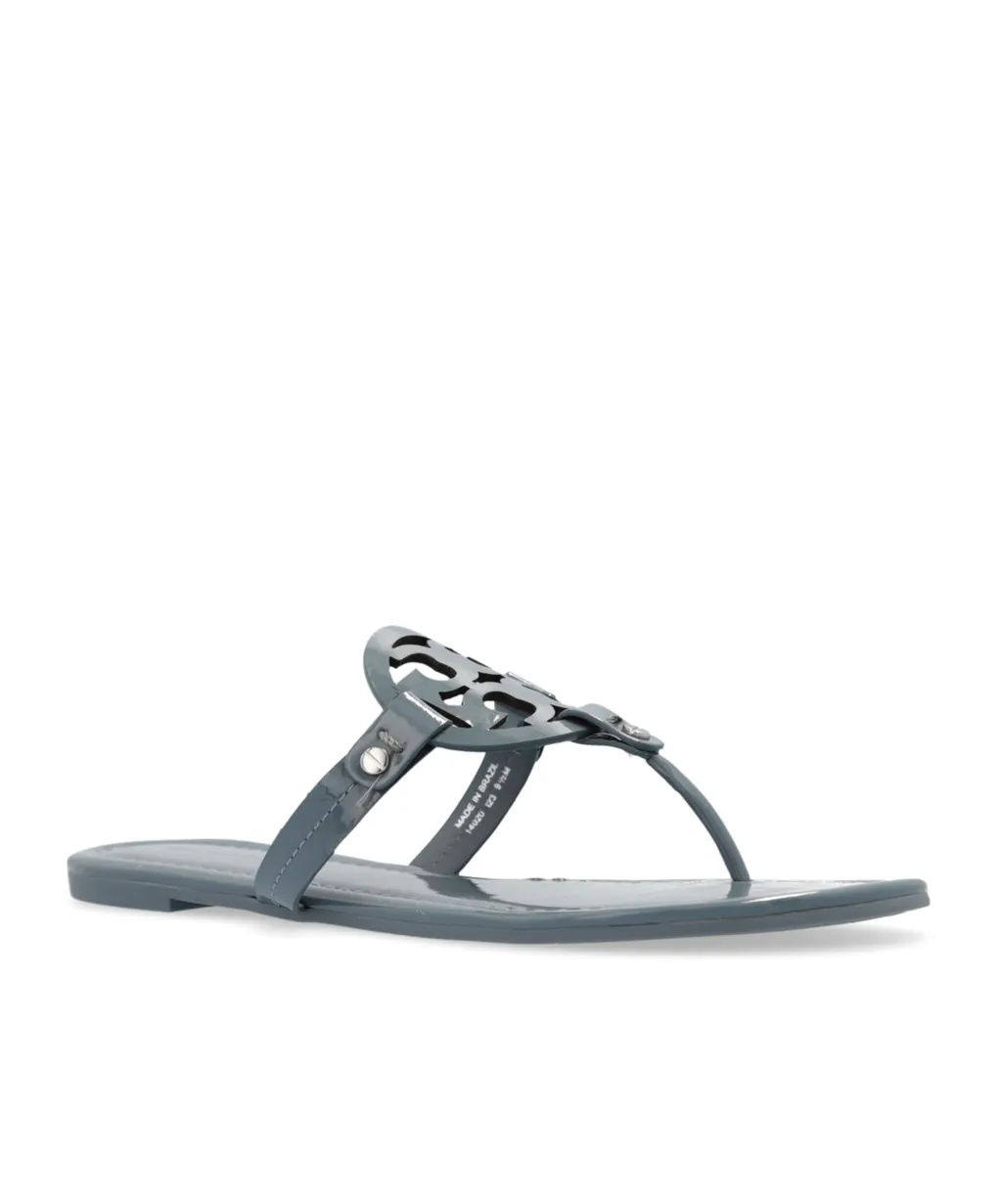 Miller Patent-Leather Flip Flops