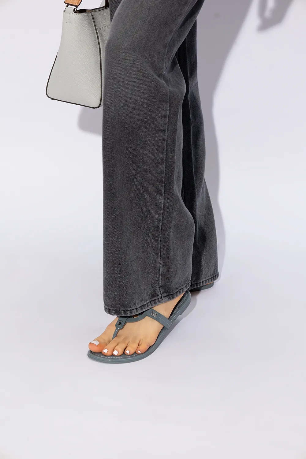 Miller Patent-Leather Flip Flops