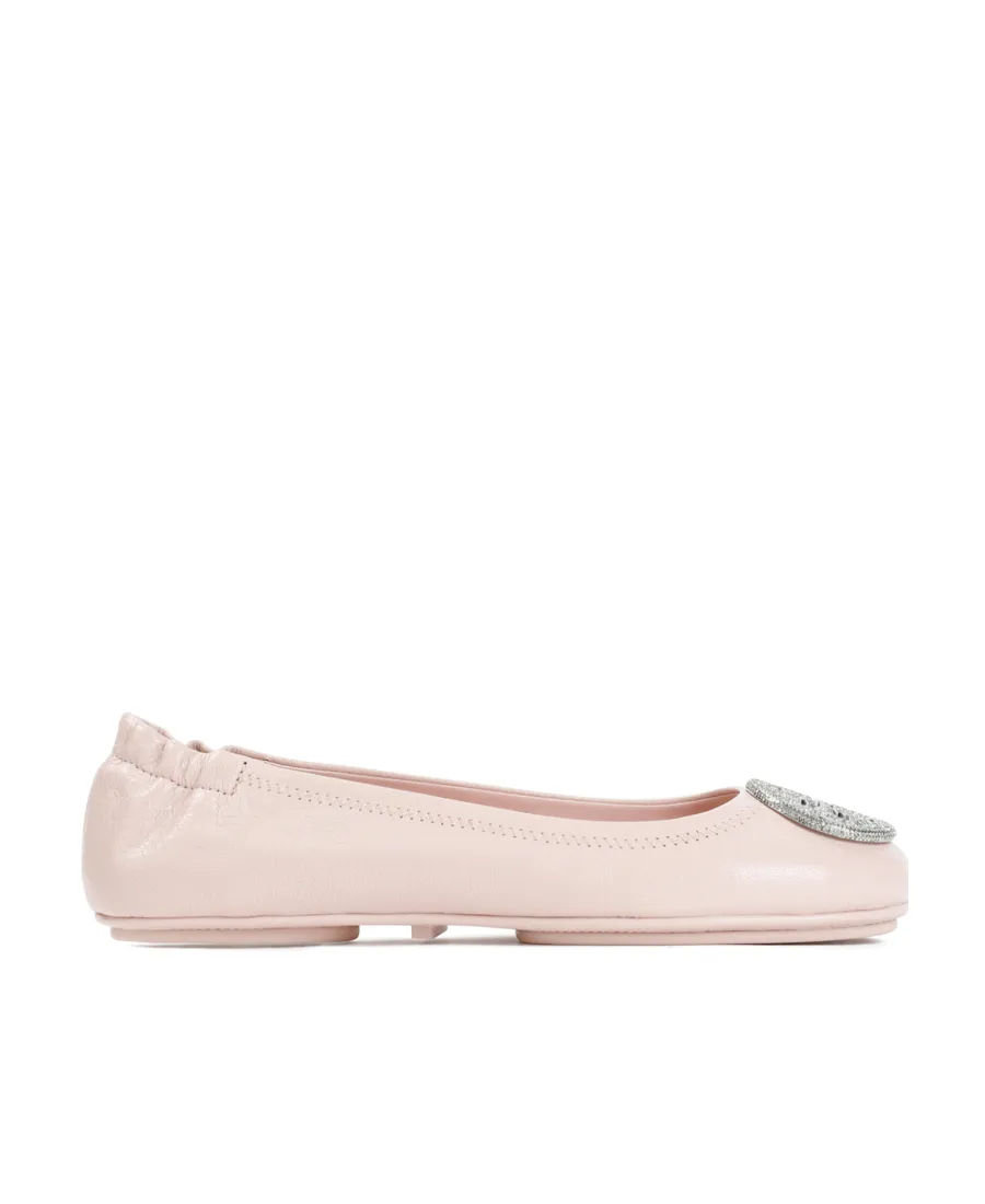 Minnie Logo Embellished Ballerina Shoes