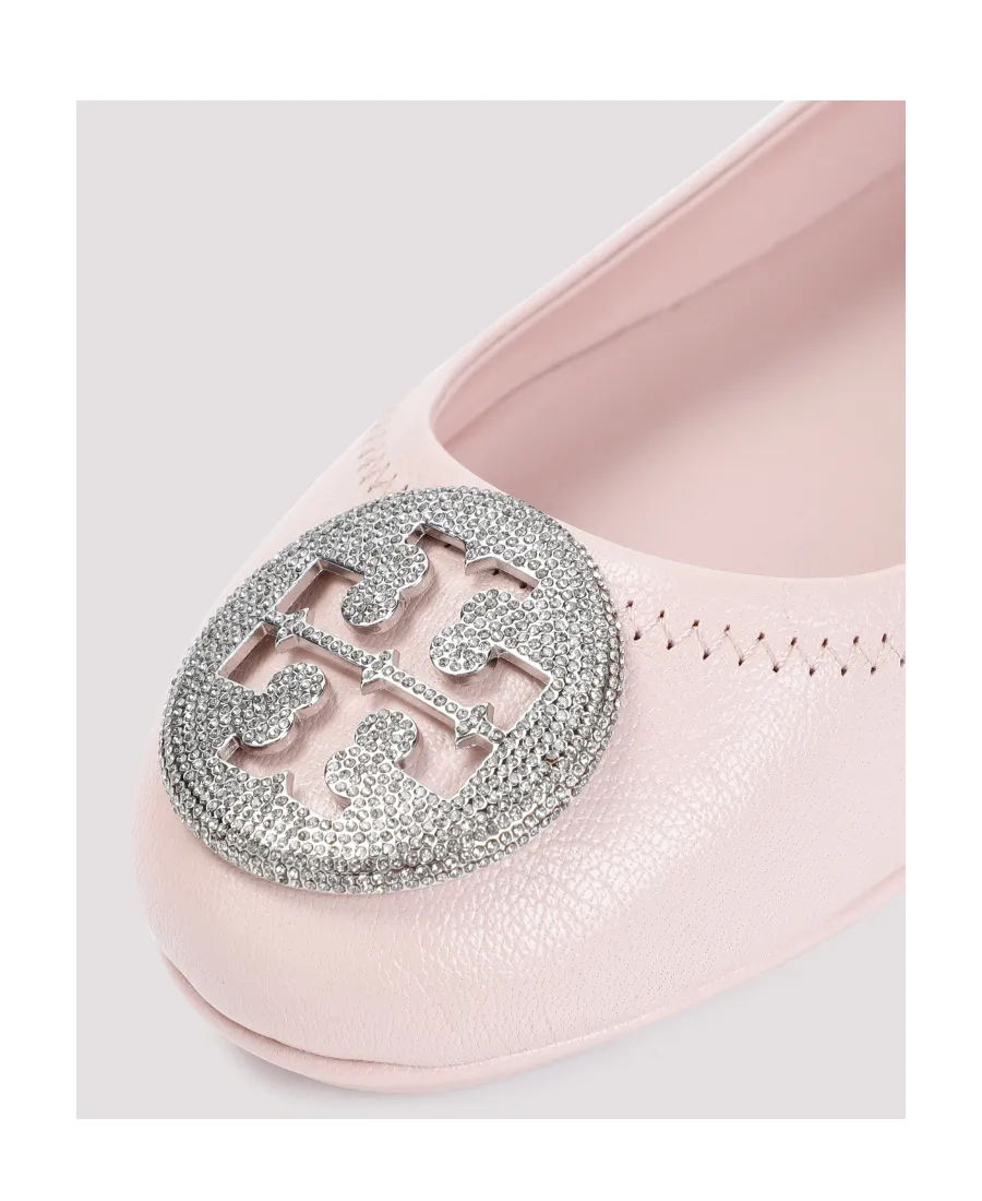 Minnie Logo Embellished Ballerina Shoes
