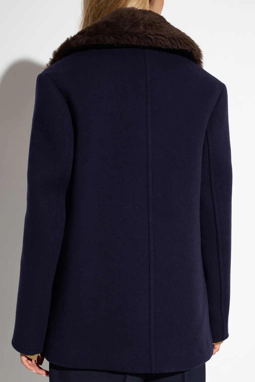 Notched-Lapels Shearling Jacket