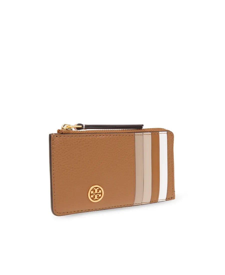 Logo-Plaque Leather Wallet