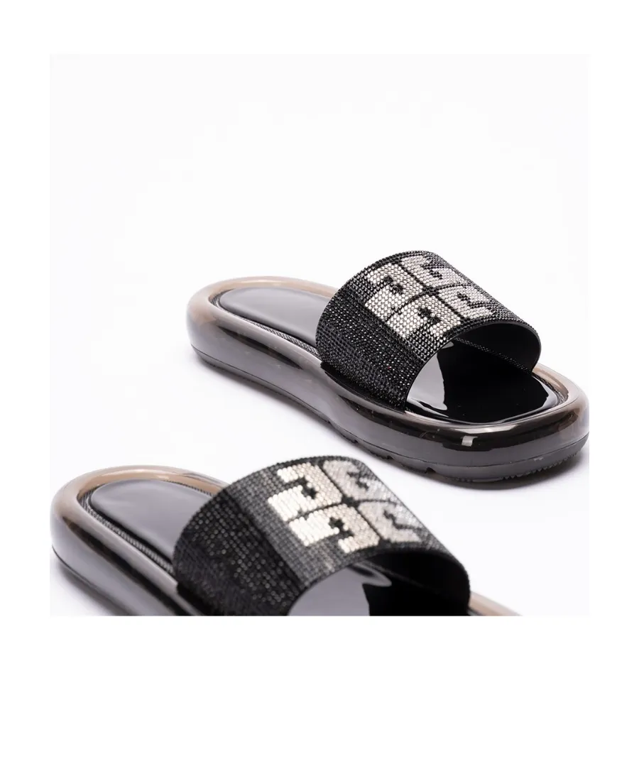 Logo Embellished Sandals