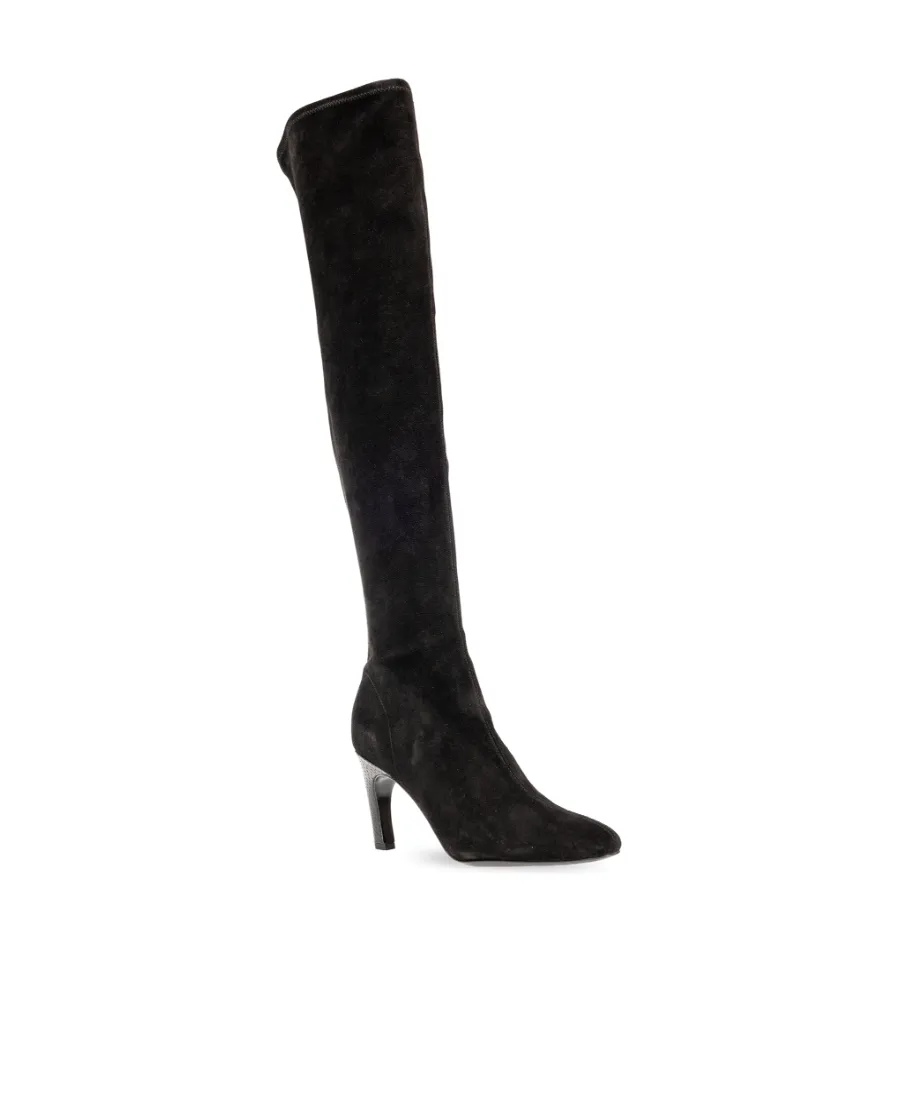 Suede 80Mm Above-Knee Boots