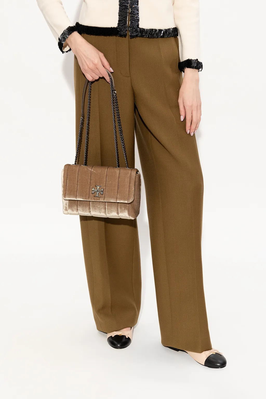 Kira Velvet Shoulder Bag