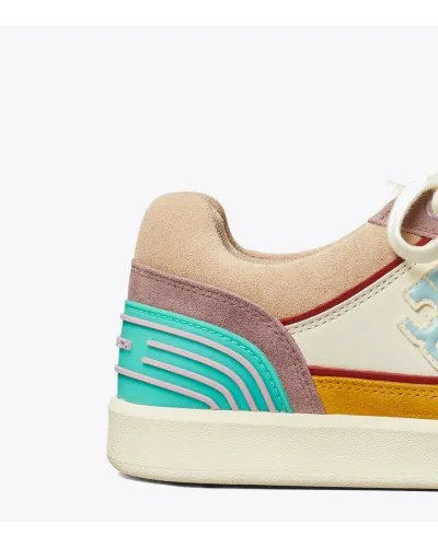 Clover Court Colour-Block Leather Sneakers