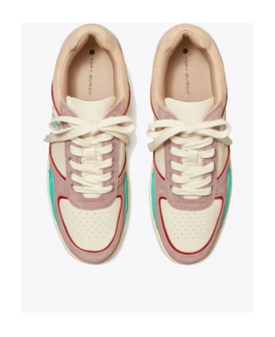 Clover Court Colour-Block Leather Sneakers
