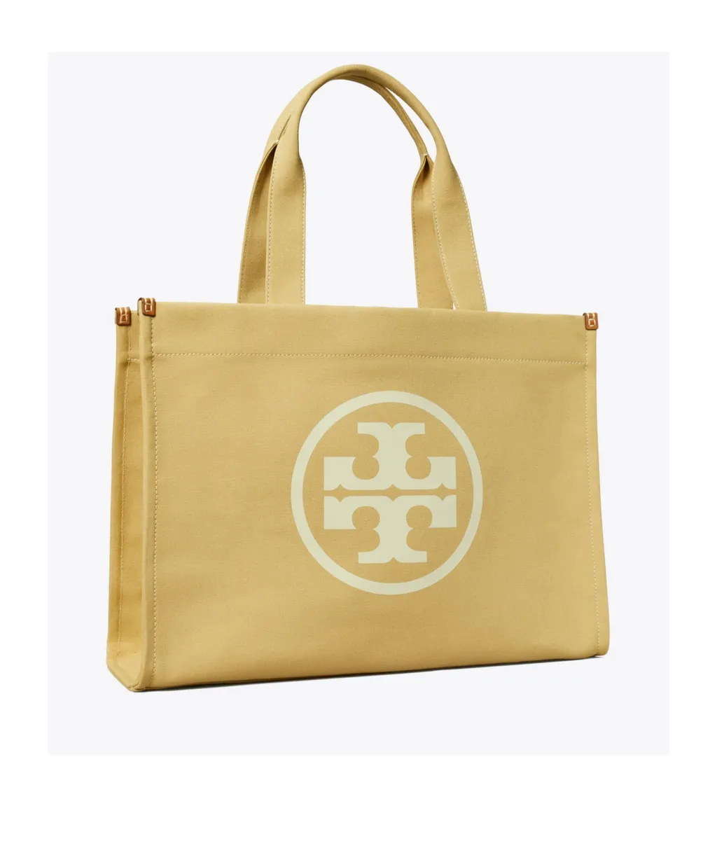 Ella Double T Logo Detailed Tote Bag