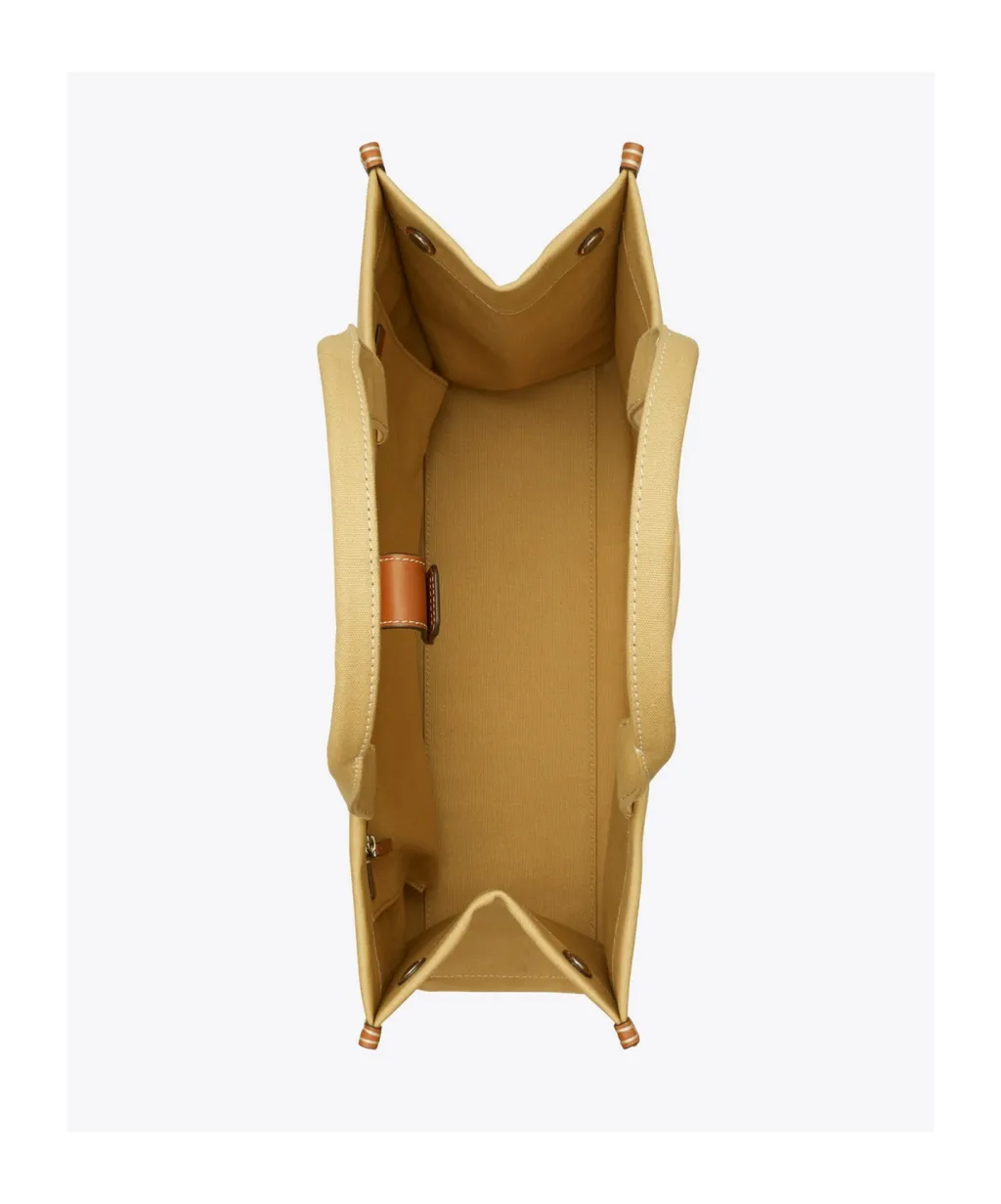 Ella Double T Logo Detailed Tote Bag