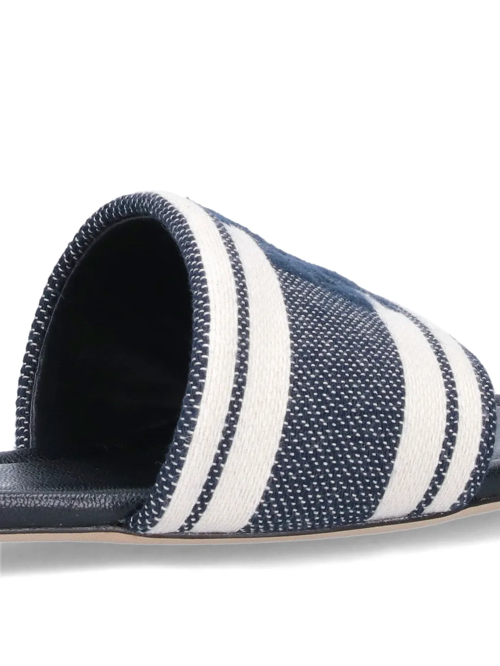 Logo Plaque Striped Slides