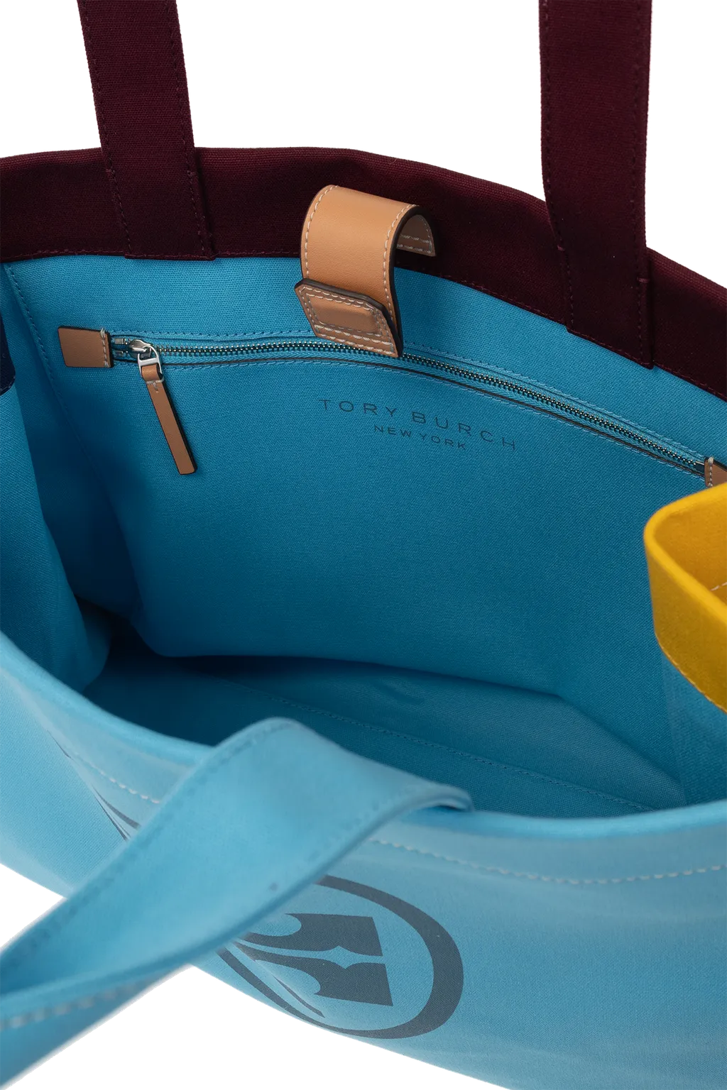 Logo Detailed Two-Tone Tote Bag