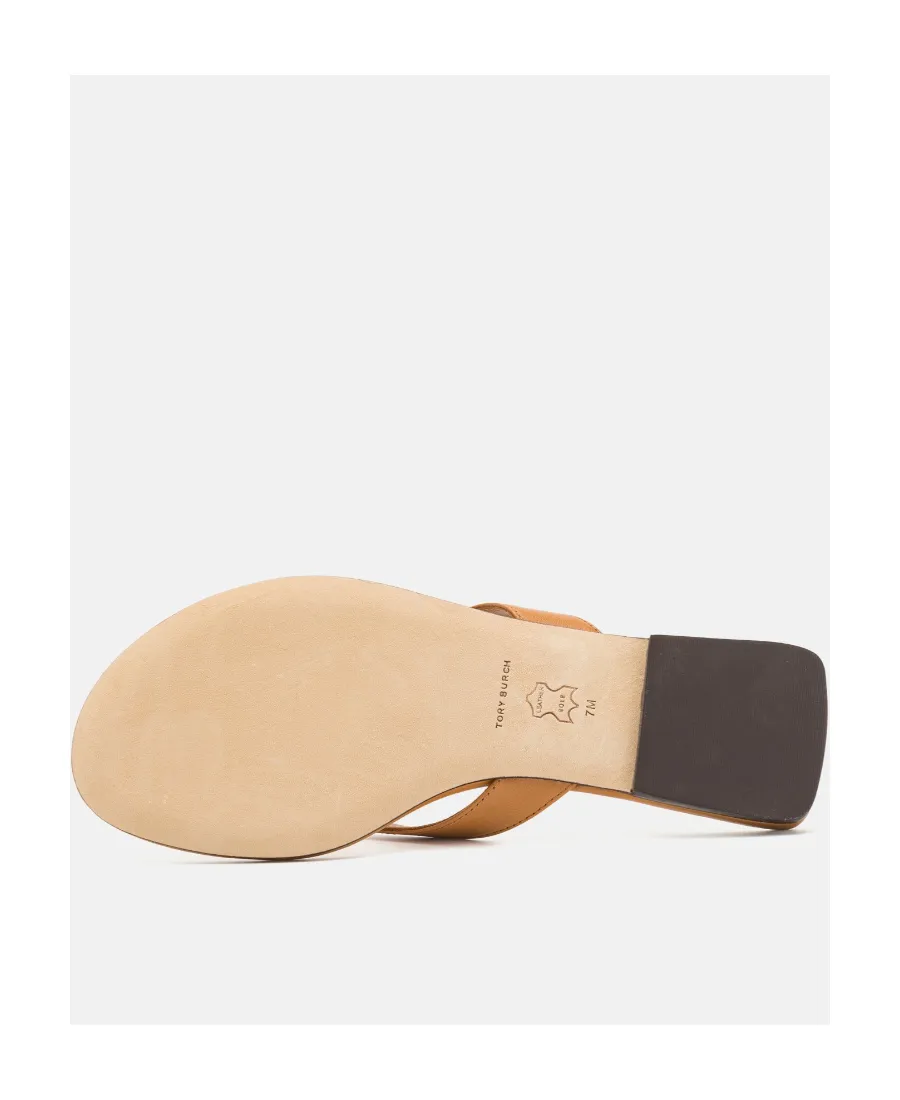 Capri Logo Plaque Thong Sandals