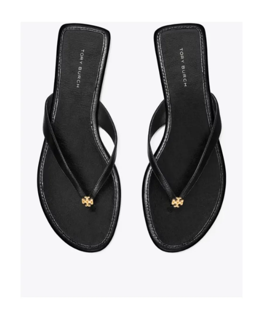 Capri Logo Plaque Thong Sandals