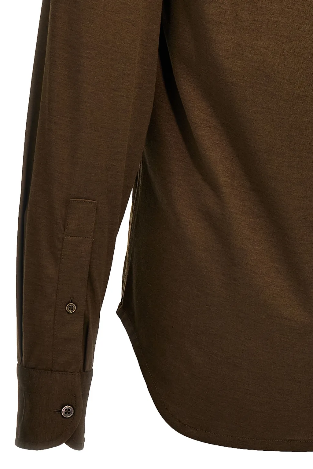 Long-Sleeved Lapel Shirt