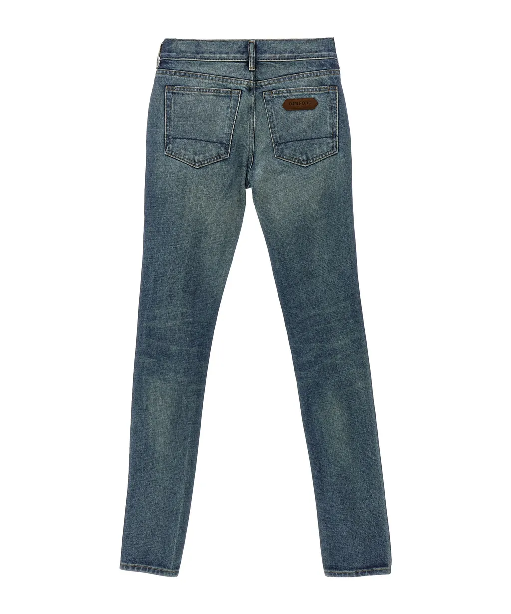 Logo Patch Skinny Jeans