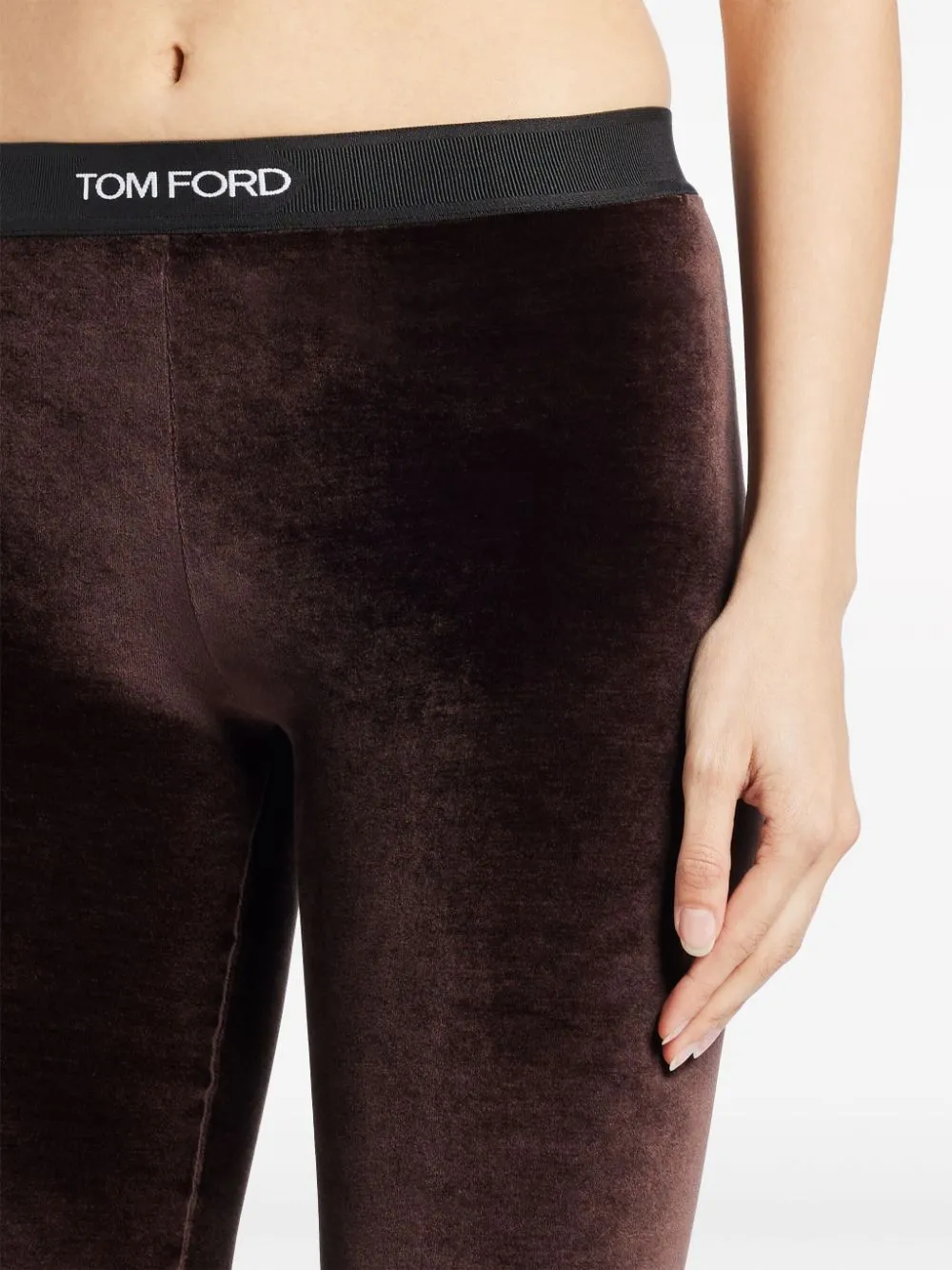 Stretch Lustrous Velour Signature Leggings