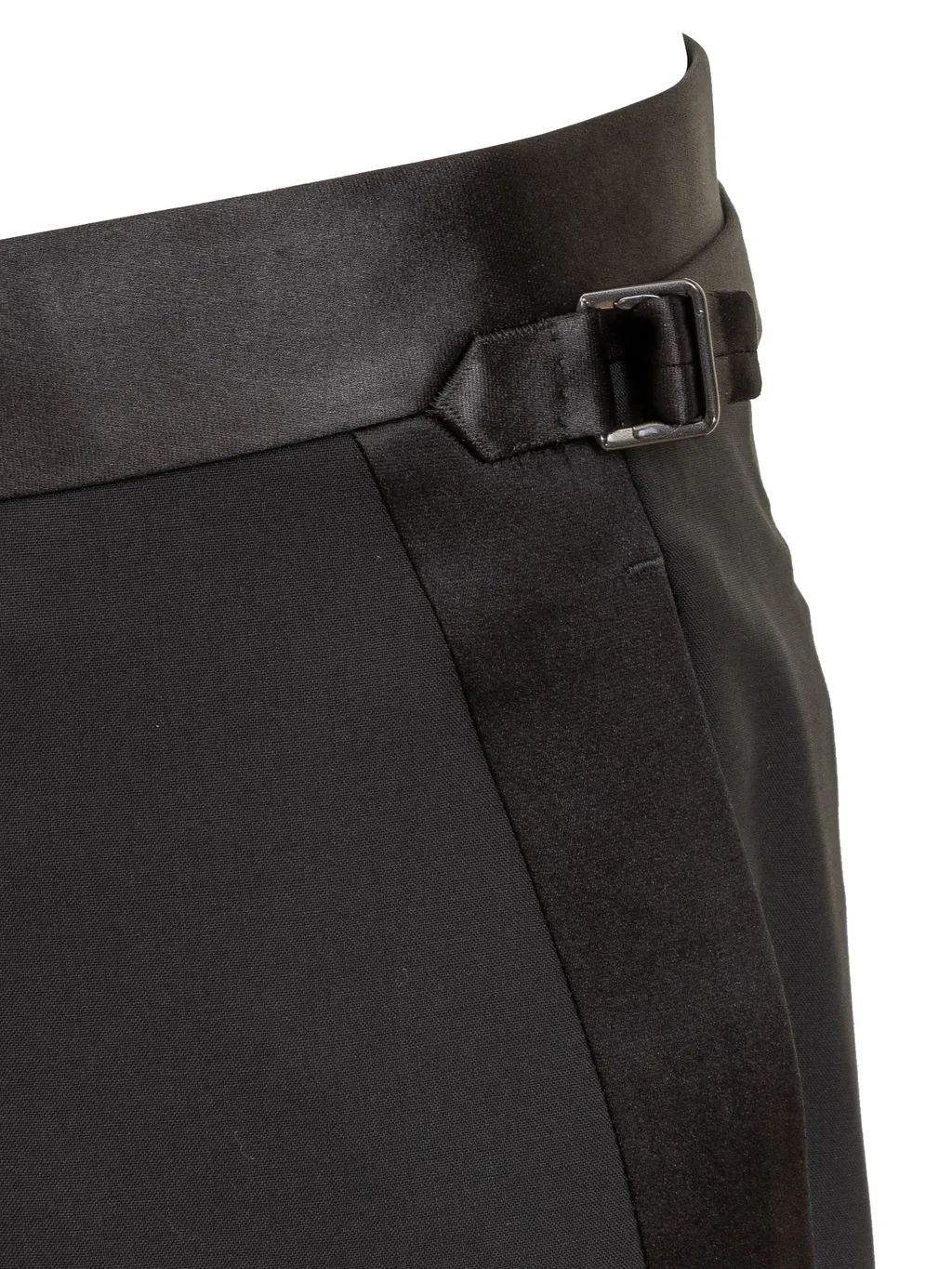 Side-Buckled Evening Trousers