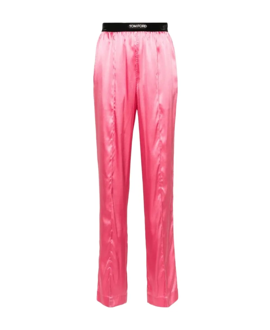 Stretch Satin Pj Pants