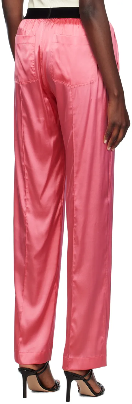 Stretch Satin Pj Pants