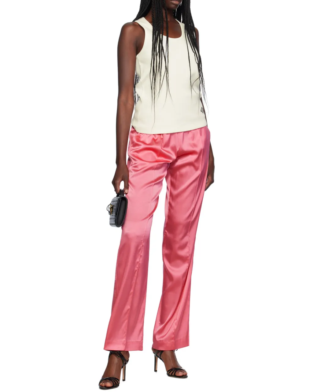 Stretch Satin Pj Pants