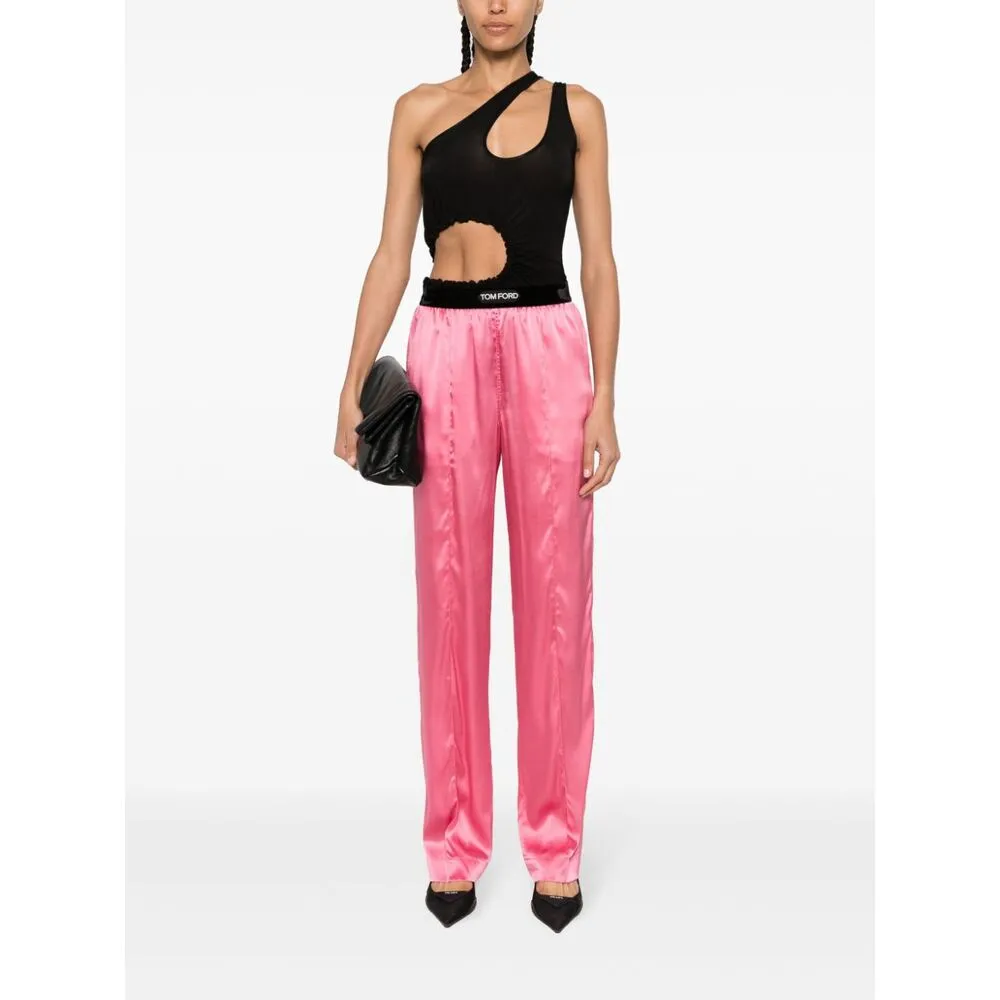 Stretch Satin Pj Pants