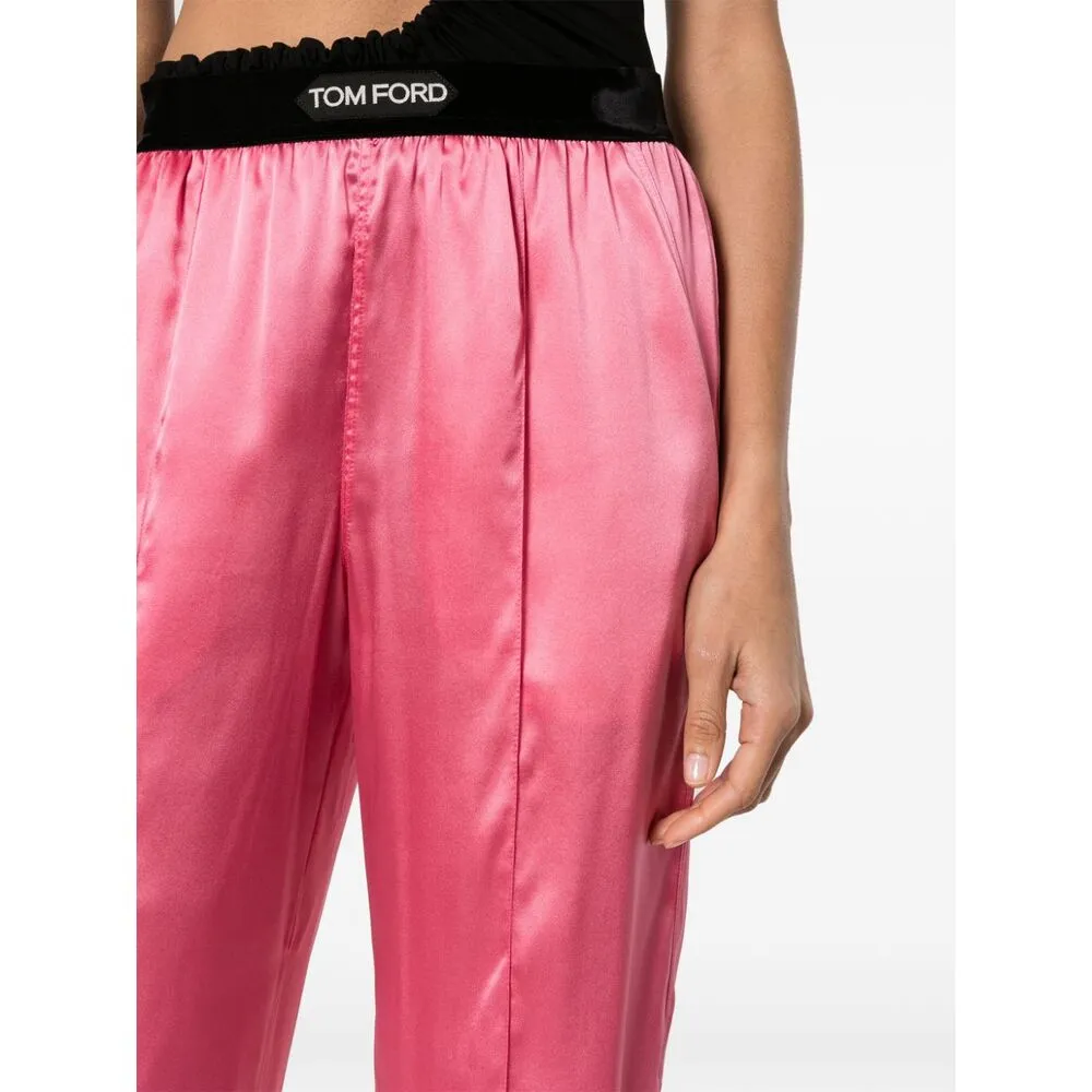 Stretch Satin Pj Pants