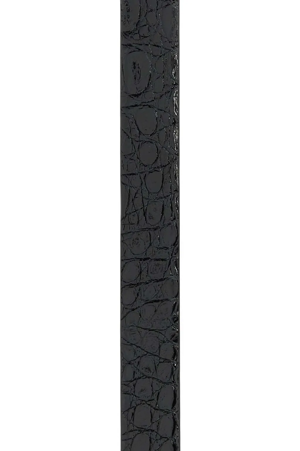 T Logo Embossed Buckle Belt