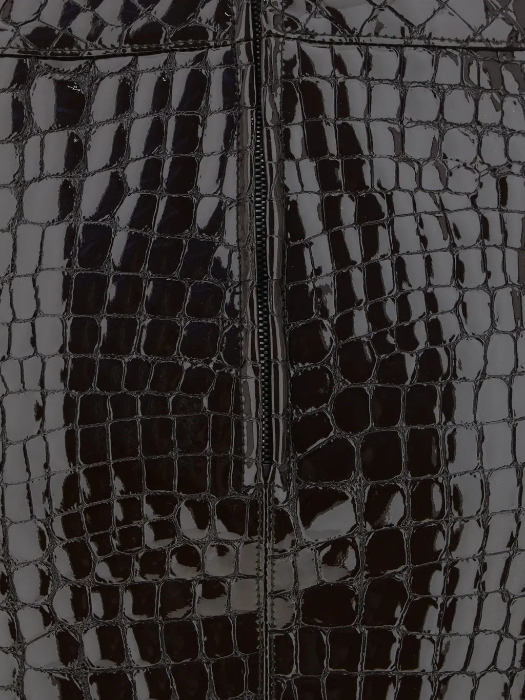 Embossed Leather Skirt