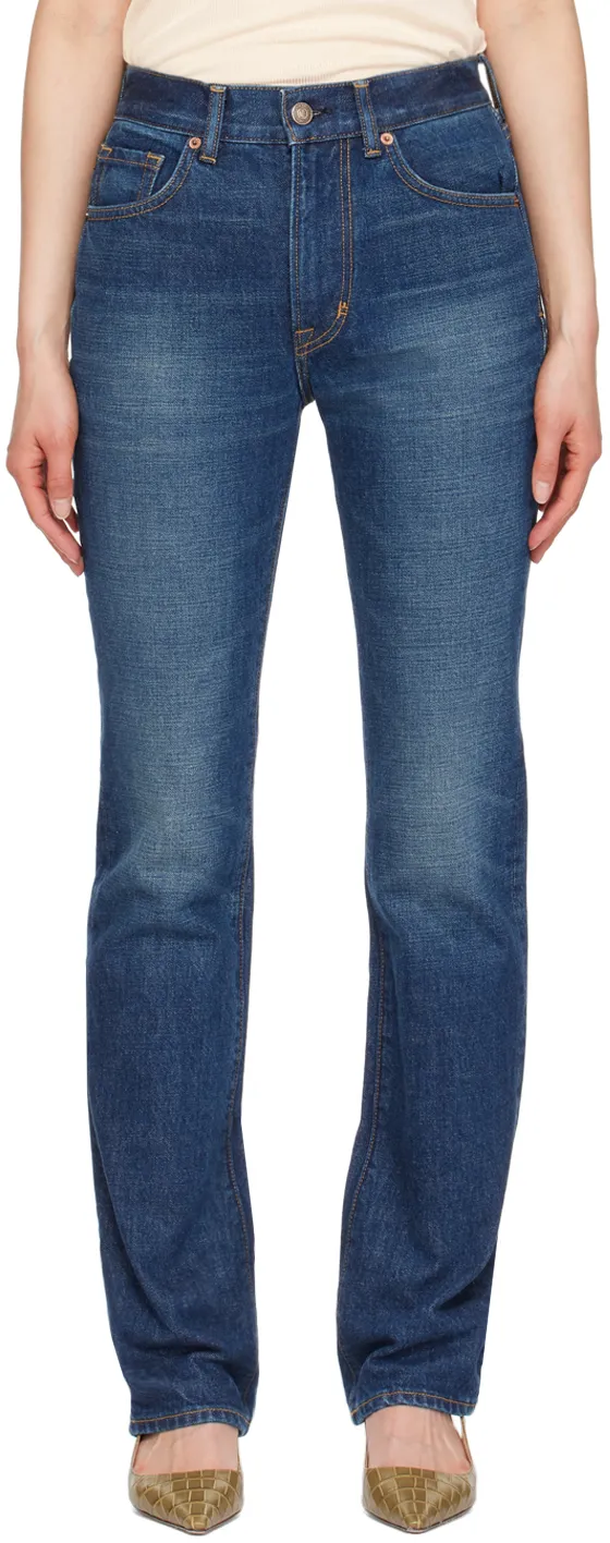 Logo Patch Straight-Leg Jeans