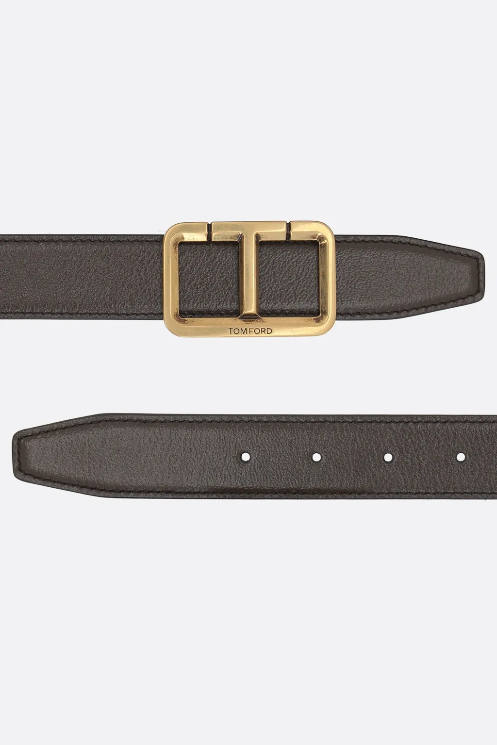 Logo Plaque Buckle Belt