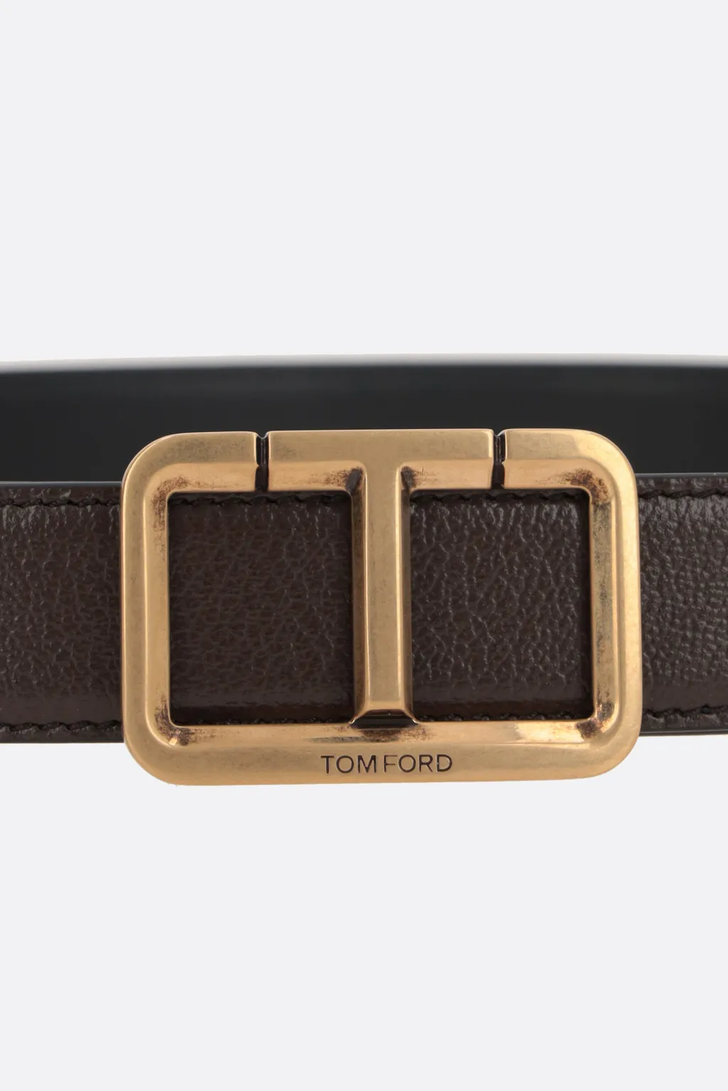 Logo Plaque Buckle Belt